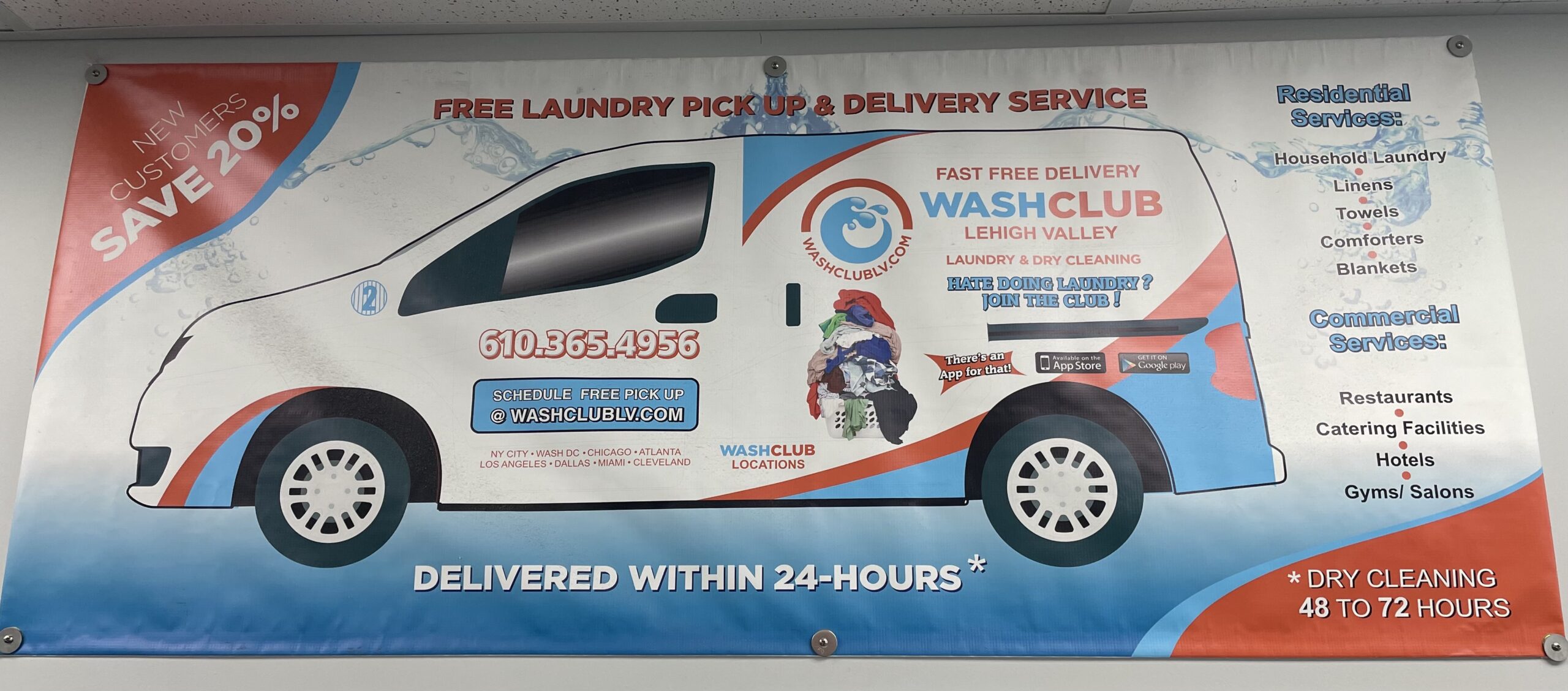 Free Laundry Pickup & Delivery Service